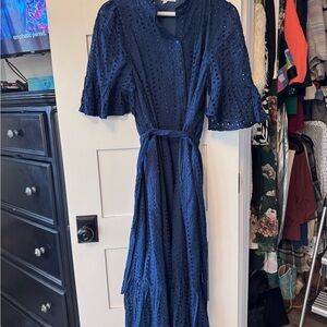 Baltic Born Midnight Blue Long Sleeve Dress